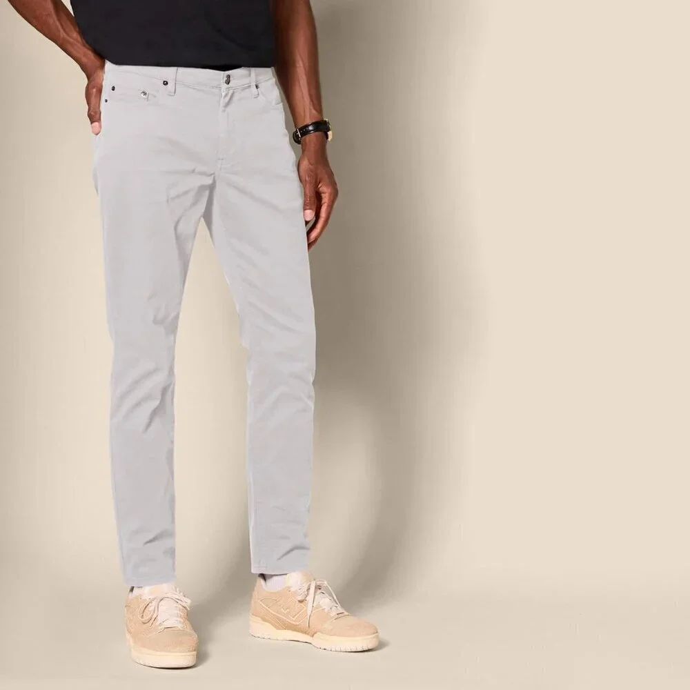 Men's Slim-Fit Pants, 5-Pocket Stretch Twill Design